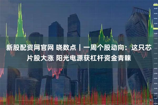 新股配资网官网 晓数点｜一周个股动向：这只芯片股大涨 阳光电源获杠杆资金青睐