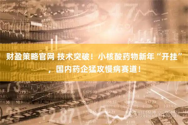 财盈策略官网 技术突破！小核酸药物新年“开挂”，国内药企猛攻慢病赛道！